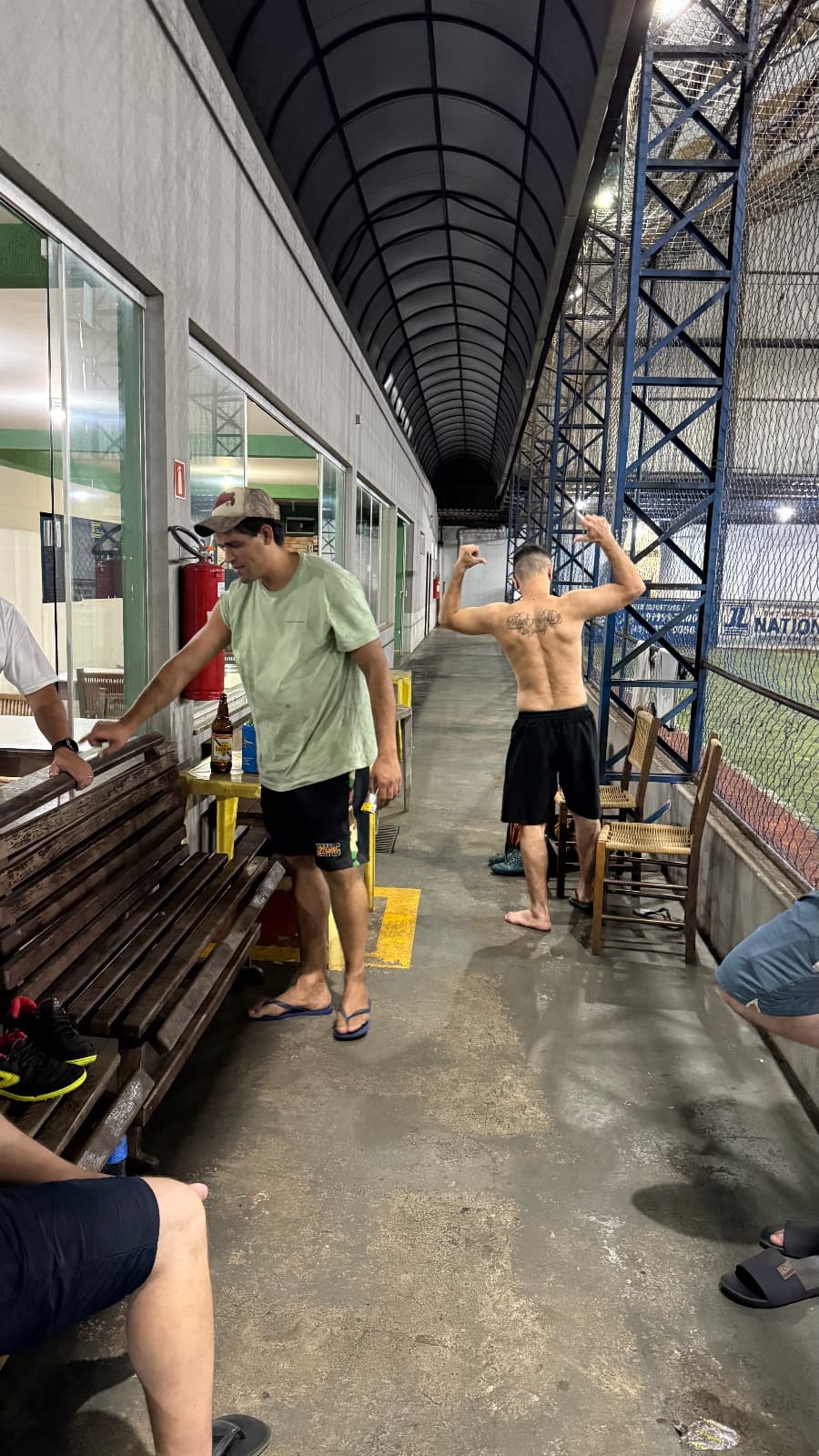 Pós jogo no bom de bola!